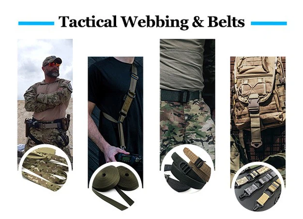 Tactail webibng and belts Tactail webibng and belts
