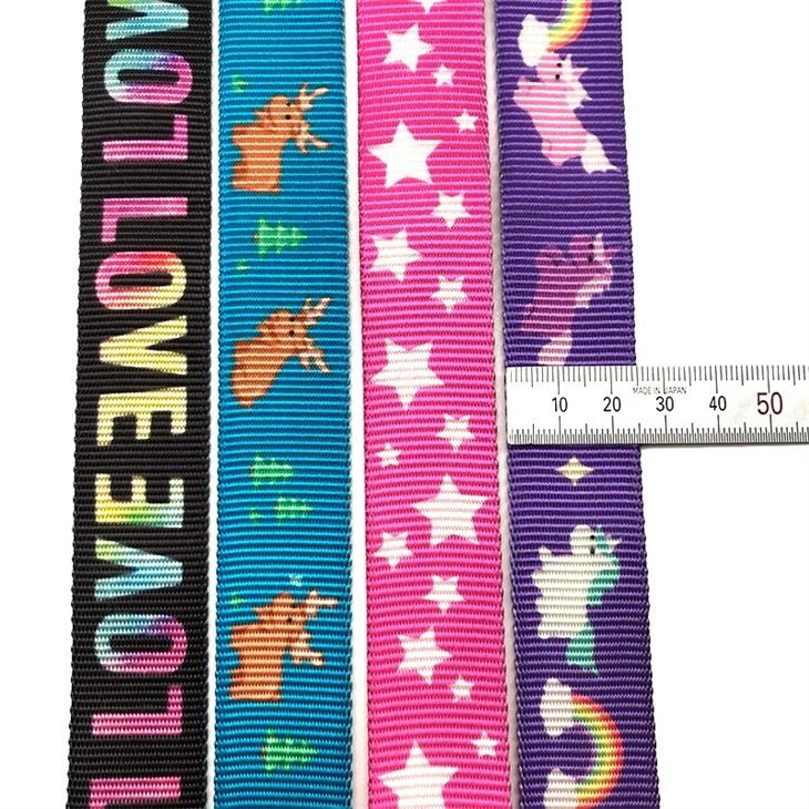 Tubular Flat Webbing With Printed Pattern
